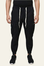 Premium Imported China Cargo Joggers – Men’s Multi-Pocket Tactical Training Pants (Black)