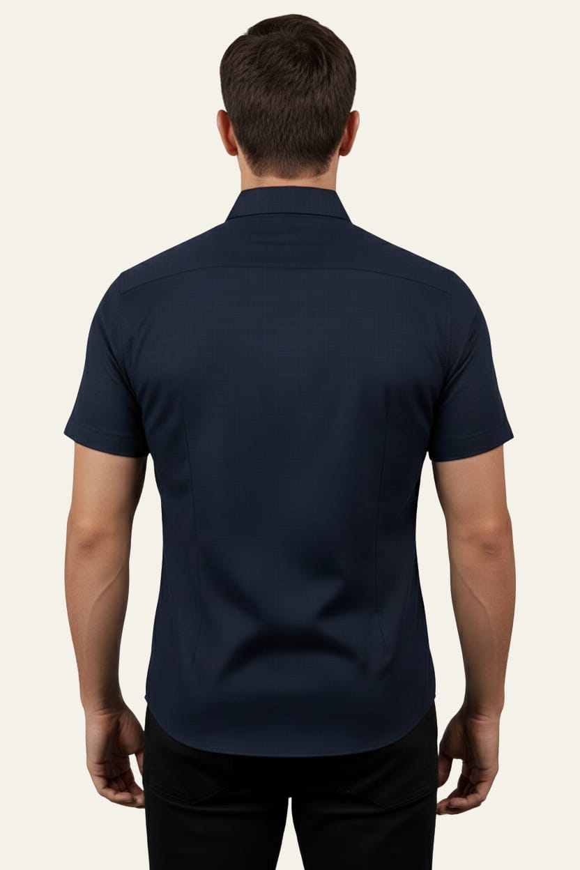 Premium China Imported Poly-Cotton Breathable Short Sleeve Shirt