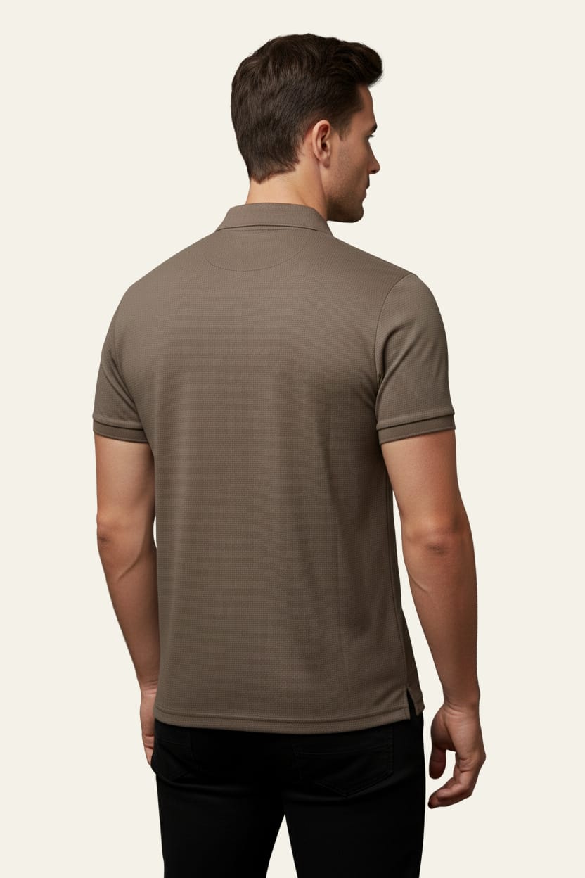 Premium Men’s China Import Textured Polo Shirt – Breathable & Stylish