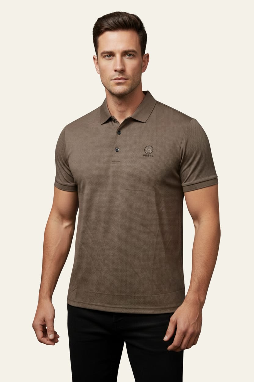 Premium Men’s China Import Textured Polo Shirt – Breathable & Stylish
