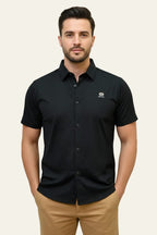 Premium Men's China Import Breathable Cotton-Polyester Short Sleeve Shirt