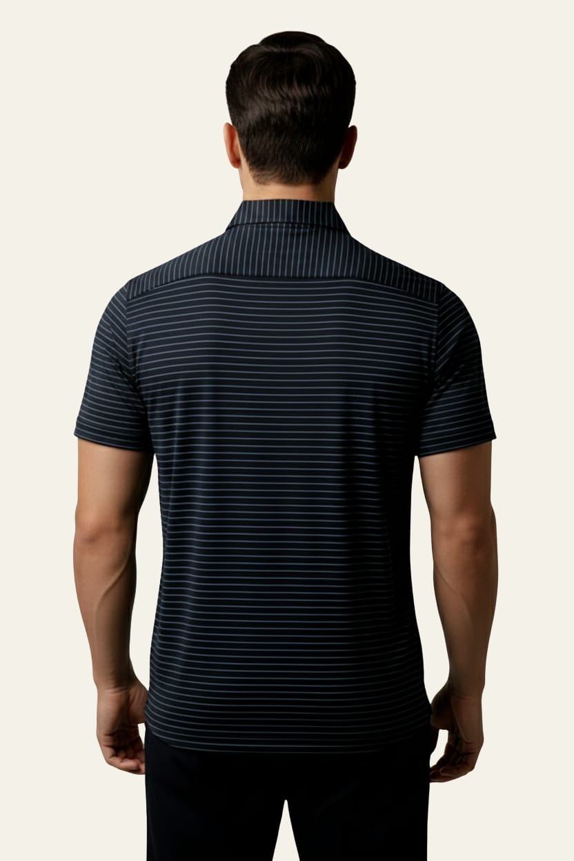 Men’s Premium Striped China Import Breathable Cotton-Poly Casual Shirt