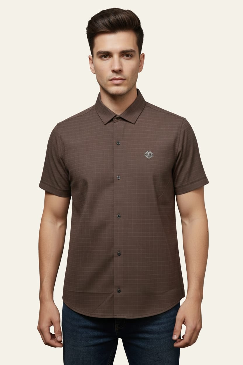 Men’s Premium Striped China Import Cotton-Poly Casual Shirt