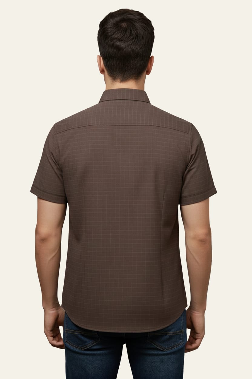 Men’s Premium Striped China Import Cotton-Poly Casual Shirt